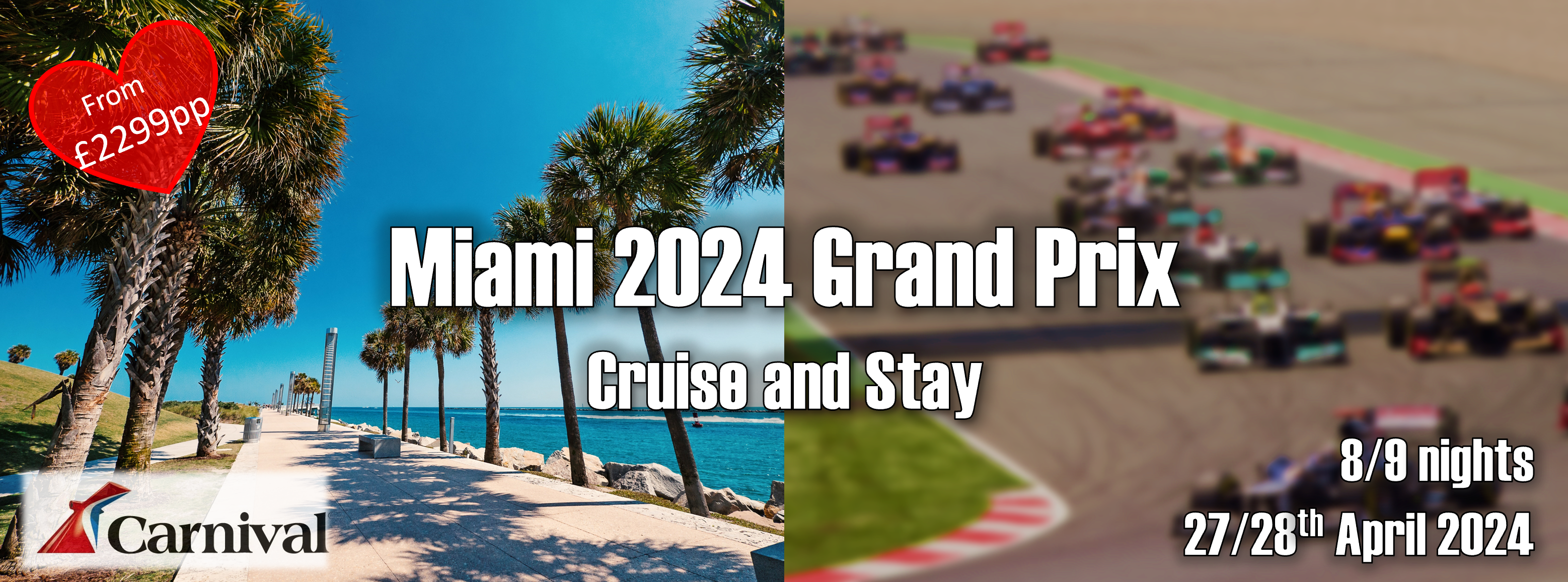 Miami Grand Prix Cruise and Stay